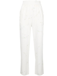 Ganni high-waist fitted trousers