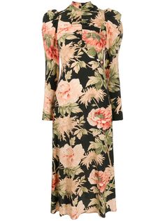Zimmermann peony-print ruched dress