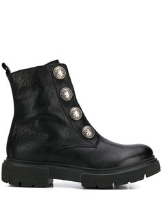 Tosca Blu button embellished boots