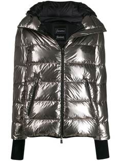 Herno metallic effect puffer jacket