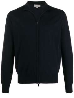 Canali long-sleeve zip-front cardigan