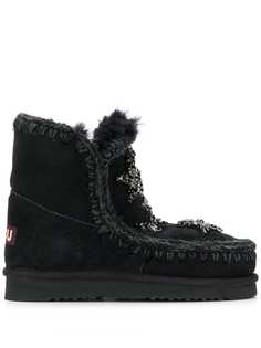 Mou crystal-embellished snow boots