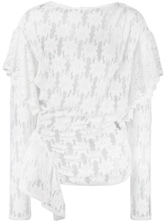 Isabel Marant Étoile floral-lace wrap top