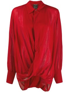 Ann Demeulemeester stitched twist shirt