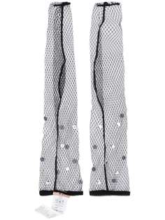 Nº21 embellished mesh gloves