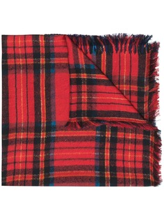 Pierre-Louis Mascia tartan-print silk scarf