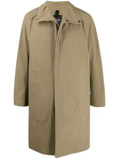 Attachment single-breasted trench coat