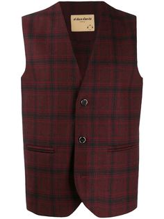 Al Duca D’Aosta 1902 tartan knit gilet