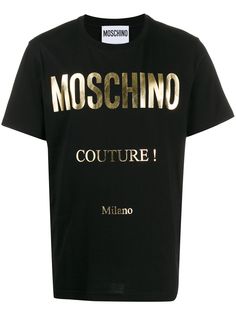 Moschino футболка со светоотражающим логотипом