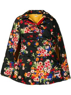 Miu Miu Panama floral-print cape