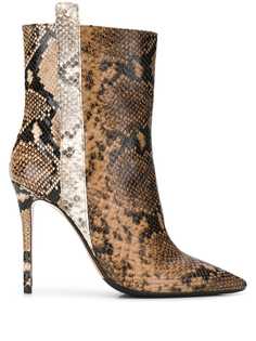 The Seller pointed snakeskin effect boots