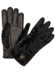 Fendi FF logo appliqué gloves