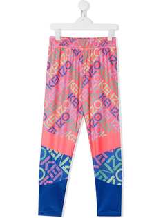 Kenzo Kids TEEN logo-printed leggings