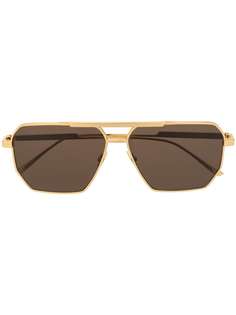 Bottega Veneta geometric aviator sunglasses