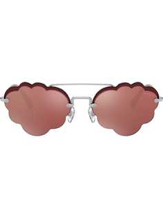 Miu Miu Eyewear солнцезащитные очки-авиаторы Cloud