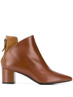 Albano contrasting panel ankle boots