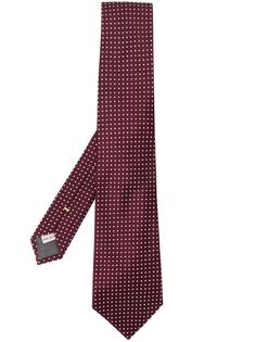 Canali Corbata polka-dot embroidered tie