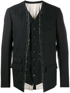 The Viridi-Anne deconstructed pinstripe jacket