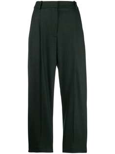 Stella McCartney tapered check cropped trousers