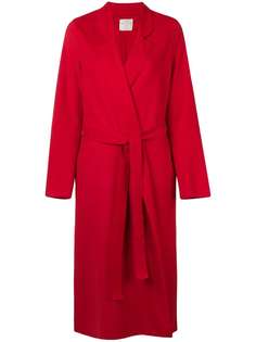 Forte Forte belted single breasted coat
