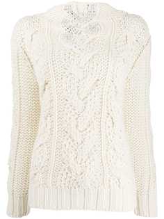 Ermanno Scervino cable-knit long sleeve jumper