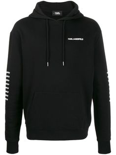 Karl Lagerfeld repetition logo hoodie