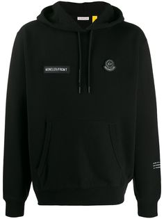 Moncler logo patch hoodie