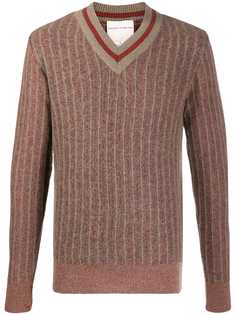 Stephan Schneider striped v-neck jumper