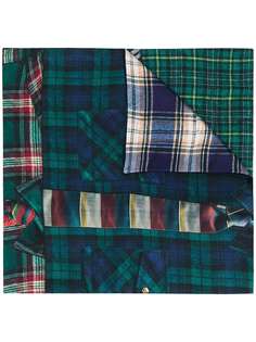 Pierre-Louis Mascia silk contrast-check scarf
