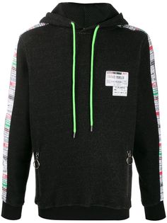 Frankie Morello barcode stripe hoodie