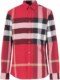 Burberry check print shirt