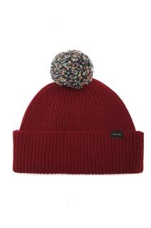 Красная шапка с помпоном Paul Smith