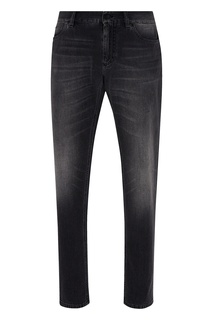 Темно-серые джинсы с потертостями Dolce & Gabbana