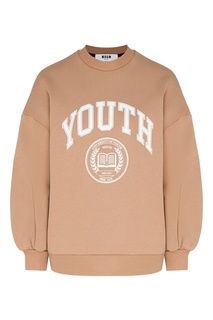 Бежевый свитшот Youth Msgm