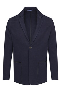 Синий пиджак из шерсти Paul Smith