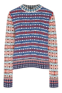 Свитер с разноцветными этническими узорами MAX Mara