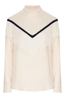 Молочно-белая блуза с длинными рукавами MAX Mara