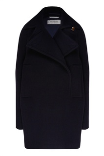 Черное пальто прямого кроя MAX Mara