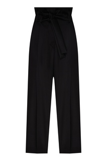 Черные брюки с поясом MAX Mara