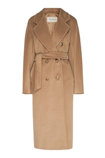 Бежевое двубортное пальто MAX Mara