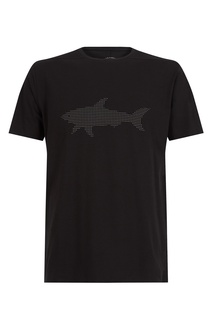 Серая футболка с акулой Paul&Shark