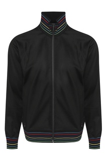 Черная олимпийка на молнии Paul Smith