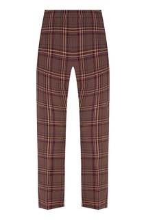 Коричневые клетчатые брюки MAX Mara