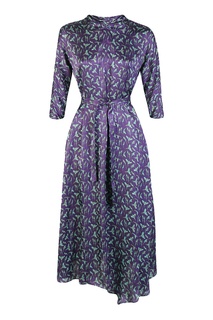 Фиолетовое платье с принтом Paul Smith