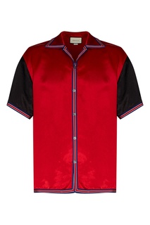 Красная рубашка с черными рукавами Gucci Man