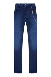 Синие джинсы из хлопка Emporio Armani