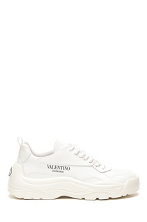 Белые кроссовки с логотипом Valentino
