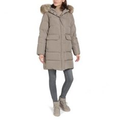 Куртка GEOX W9425V бежево-серый