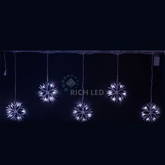 Гирлянда с насадками (3x0.7 м) RL-PSF3*0.7C-W/W Rich Led
