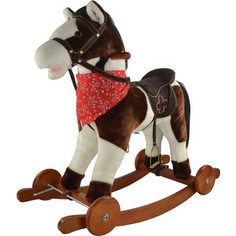 Качалка лошадка Pituso Белый с коричневым, 74*30*64см GS2030W